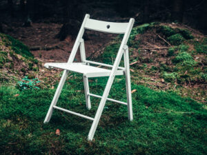 Svatební židle bílá