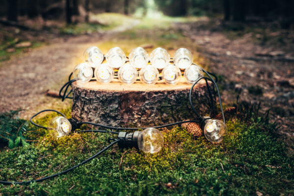 Designový LED světelný řetěz 15 m