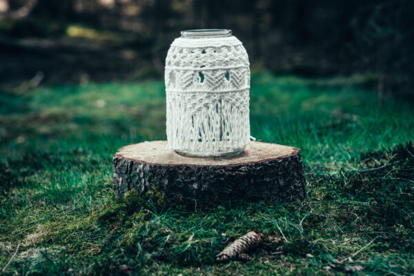 Boho macrame lucerna 13