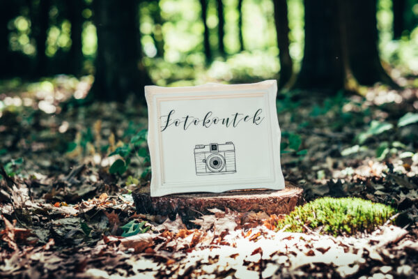 Fotokoutek - bílý rám