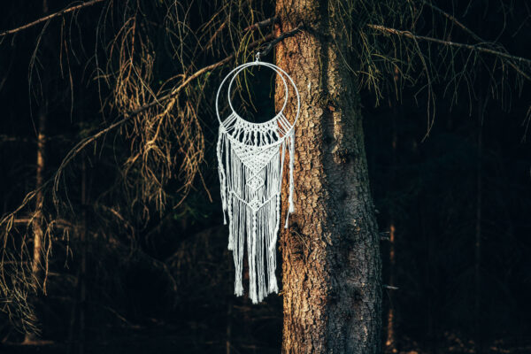 Boho macrame lapač snů